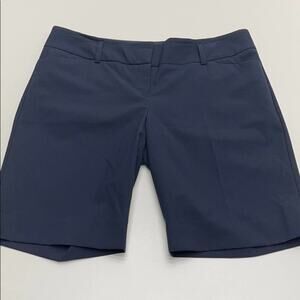 THE LIMITED Womens 8 Blue Flat Front Short